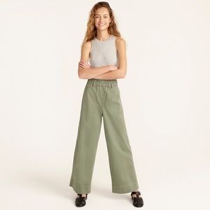 Pull-On Wide-Leg Chino Pant